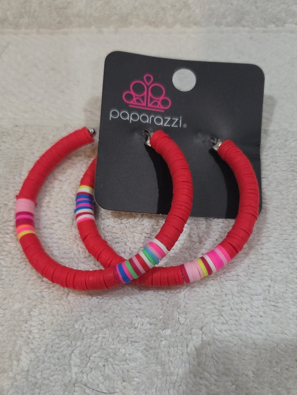 PAPARAZZI COLORFULLY CONTAGIOUS HOOP EARRINGS